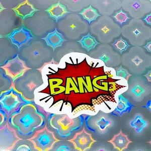 BANG Action Bubble Comic Book Vibes Contrast Sticker